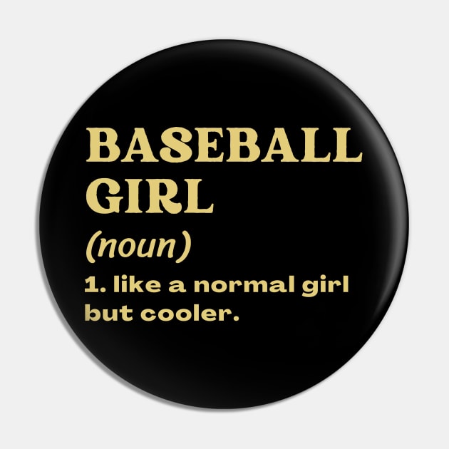 Baseball Girl Pin by ClorindaDeRose
