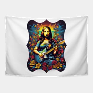 Mona lisa rock Tapestry