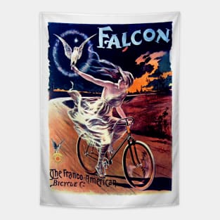 Falcon, Franco-American Bicycle Company Paris 1896 Advertisement Tapestry