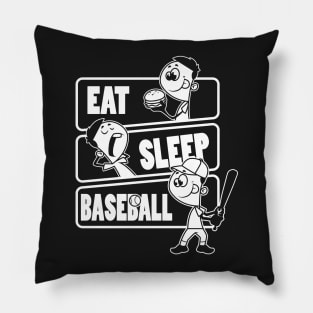 Eat Sleep Baseball - Baseball Lover gift design Pillow