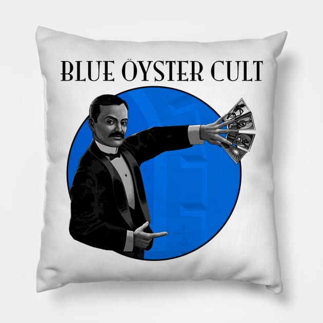Vintage Blue Oyster Cult Pillow by Native Culture