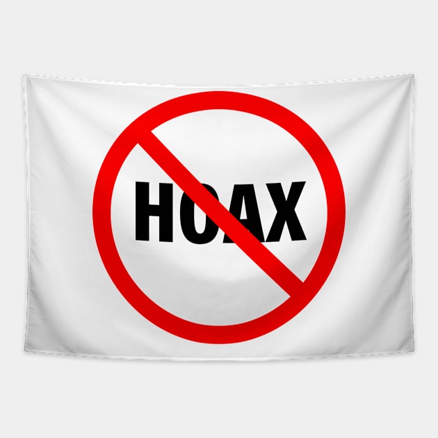 Simple Stop hoax symbol Tapestry by Ageman