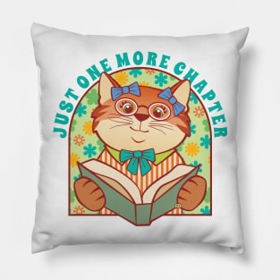 Just One More Chapter Girl Pillow
