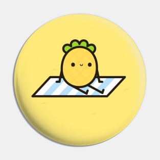 Beach pineapple Pin