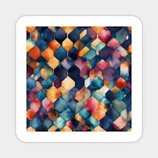 Watercolor Geometric Magnet