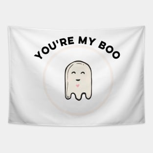 Cute ghost you're my boo Tapestry
