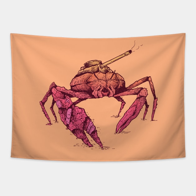 War Crab Tapestry by Jose Pablo