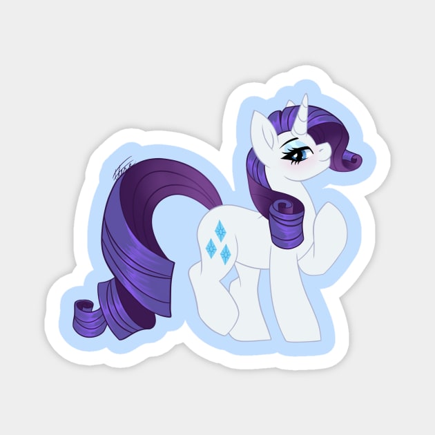 Posh and Polite Rarity Magnet by Marie Oliver