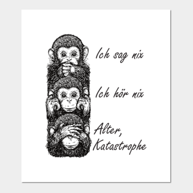 Old Disaster 3 Monkeys Funny Design - 3 Monkeys - Posters and Art Prints | TeePublic Old Disaster 3 Monkeys Funny Design - 3 Monkeys - Posters and Art Prints | TeePublic