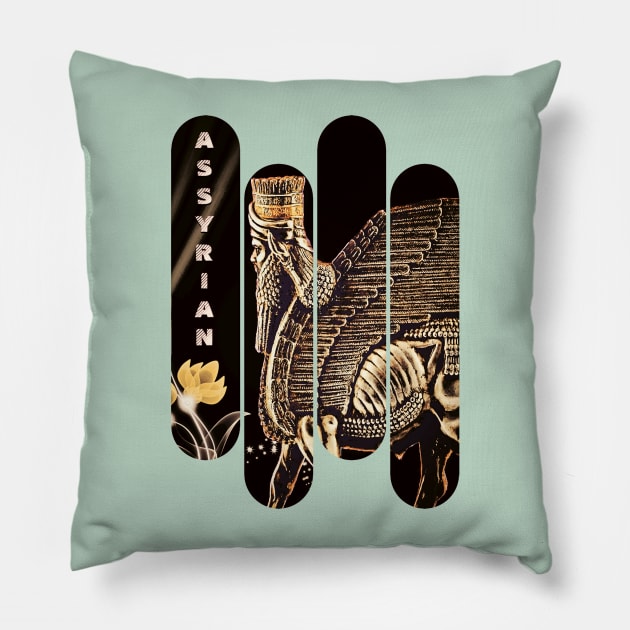 ASSYRIAN (Lamassu) Pillow by doniainart