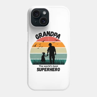 Grandpa the world's best superhero Phone Case