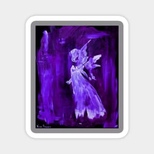 Dark Purple Angel Magnet