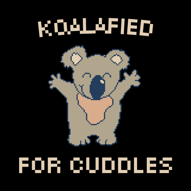 Koalafied for Cuddles, 8-Bit Pixel Art Koala by pxlboy