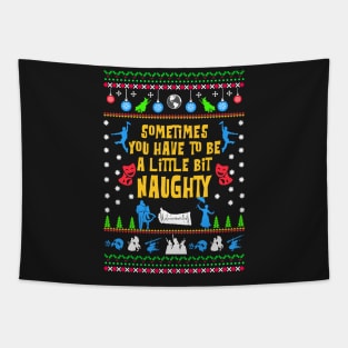 Broadway Ugly Christmas Sweatshirt Tapestry