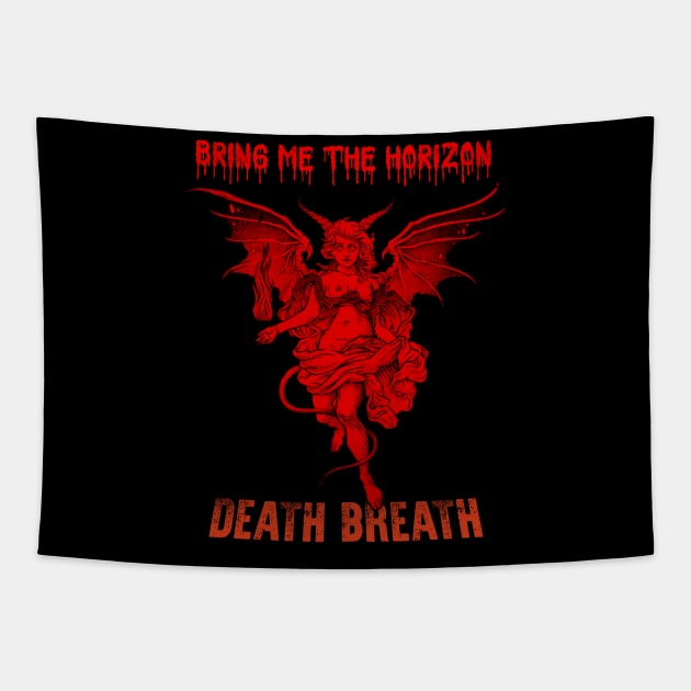 Devil Bring me the horizon red Tapestry by Home Audio Tuban