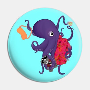 Bedtime for Kraken Pin