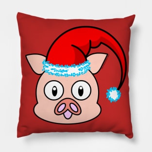 SANTA CLAUS PIGGY HEAD Pillow