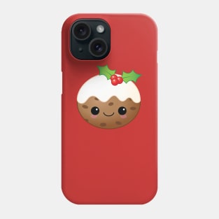 Cute Kawaii Christmas Pudding Phone Case