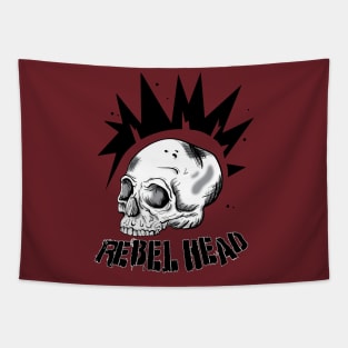 Rebel Head and Font Tapestry