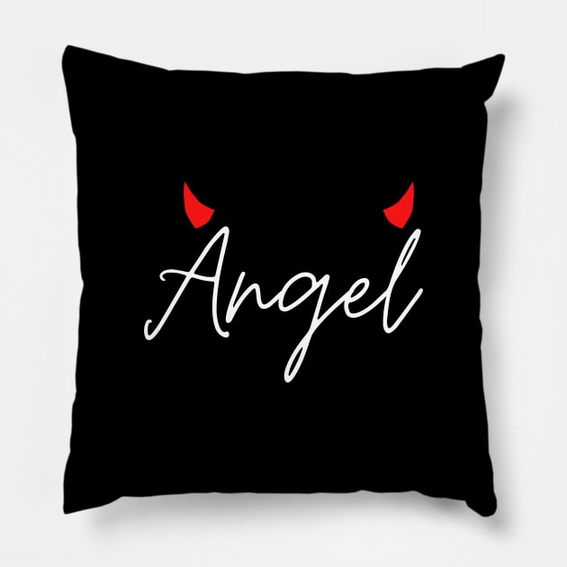 Naughty Angel Pillow by shanesil