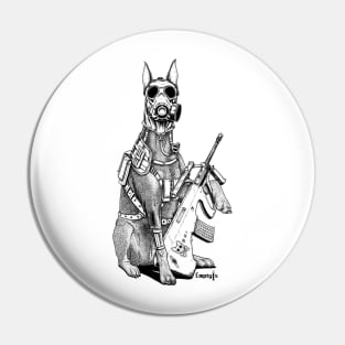 Soldier Dog Pin