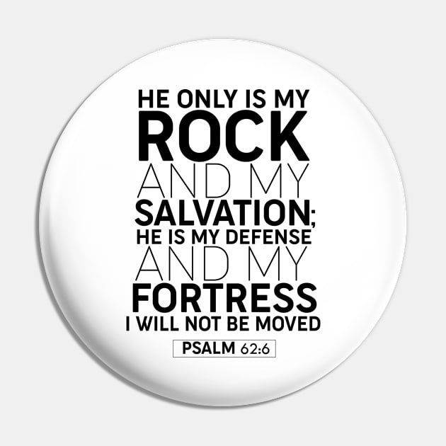 ROCK - Bible - D3 Designs Pin by D3Apparels