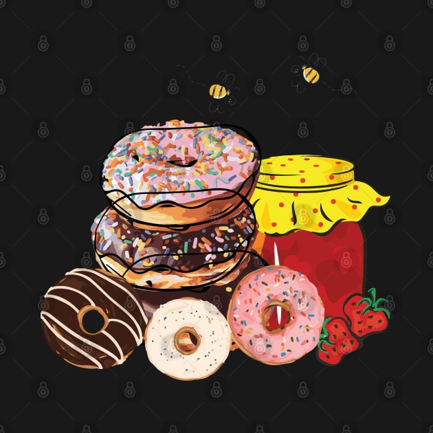 Nuts for Donuts & Yummy Honey | Food by Art by Ergate