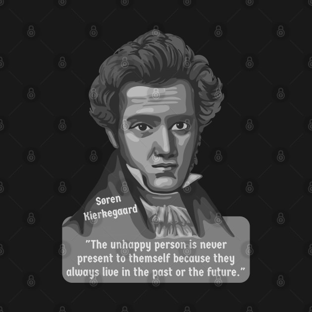 Søren Kierkegaard Portrait and Quote by Slightly Unhinged