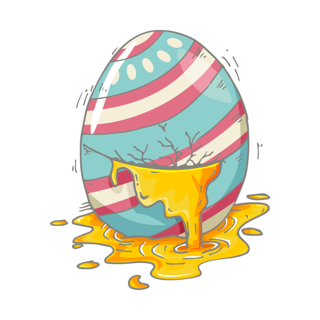 Happy Easter. Cracked easter egg by lolisfresh