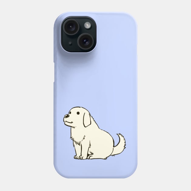 I draw chiyo chan's white dog tadakichi-san / azumanga daioh Phone Case by mudwizard