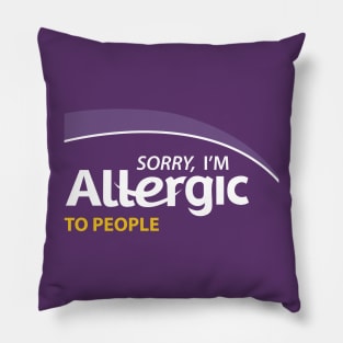 Allergic to People Pillow