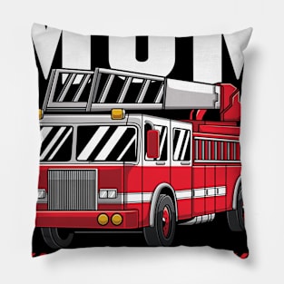 Mom Birthday Crew Fire Truck Firefighter Party Gift Pillow