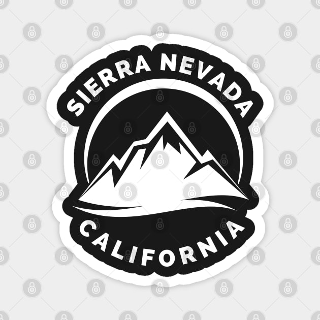 Sierra Nevada California - Sierra Nevada Ski Snowboard Mountain California Yosemite Travel Magnet by Famgift