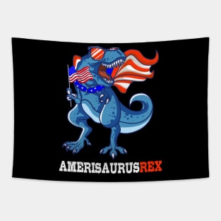 America USA 4th July T-Rex Gift Tapestry