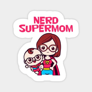 Kawaii Nerd Supermom Magnet