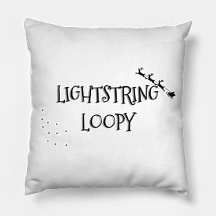 LIGHTSTRING LOPPY Christmas Pun Pillow