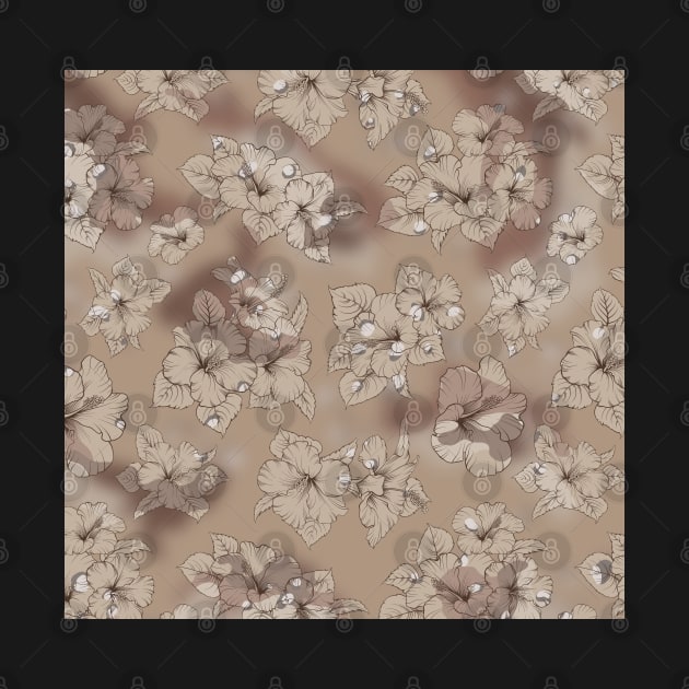 Desert camo flowers pattern by onemoremask