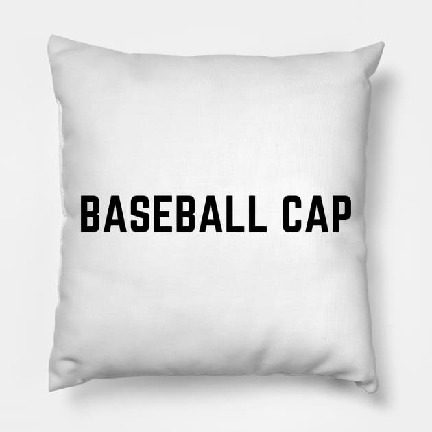 Basic Baseball Cap Pillow by jeune98