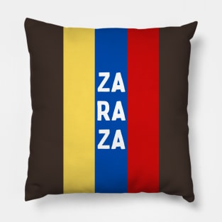 Zaraza City in Venezuelan Flag Colors Vertical Pillow