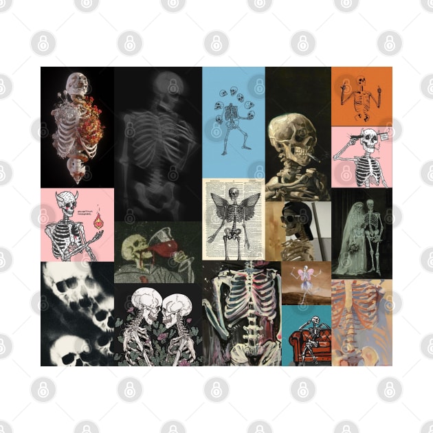 skeleton aesthetic collage by morgananjos