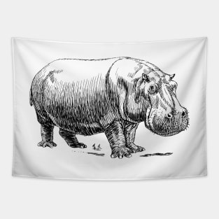 Hippopotamus Tapestry