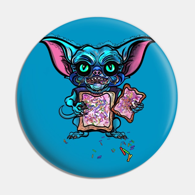 Pastry Gremlin Pin by HauzKat Designs Shop