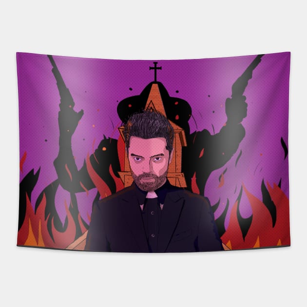 Preacher Tapestry by dankdesigns