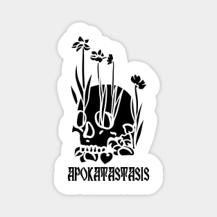 Skull with Flowers Apokatastasis Magnet