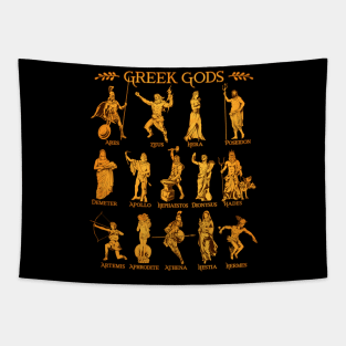 Greek gods Tapestry