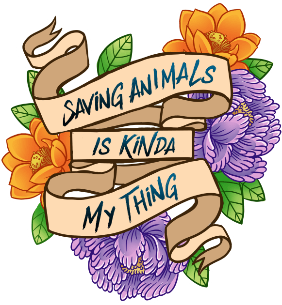 Saving Animals Kids T-Shirt by KrissyRiniRoo