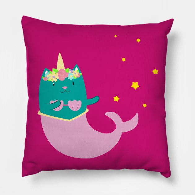 Catmarmaid Pillow by Namarqueza