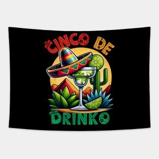 Cinco de drinko margarita 2024 Tapestry