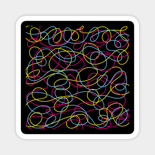 Neon Spaghetti Magnet