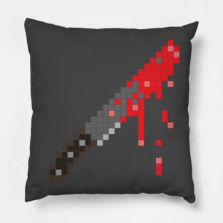 8-bit Bloody Machete Pillow